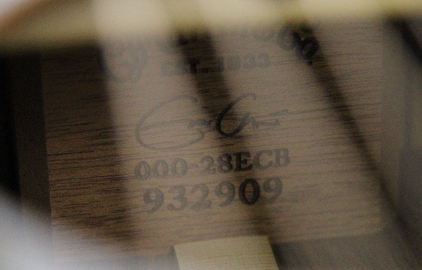 2003 Martin 000-28ECB Brazilian Rosewood Eric Clapton - Sunburst Limited Edition - Signed Label!
