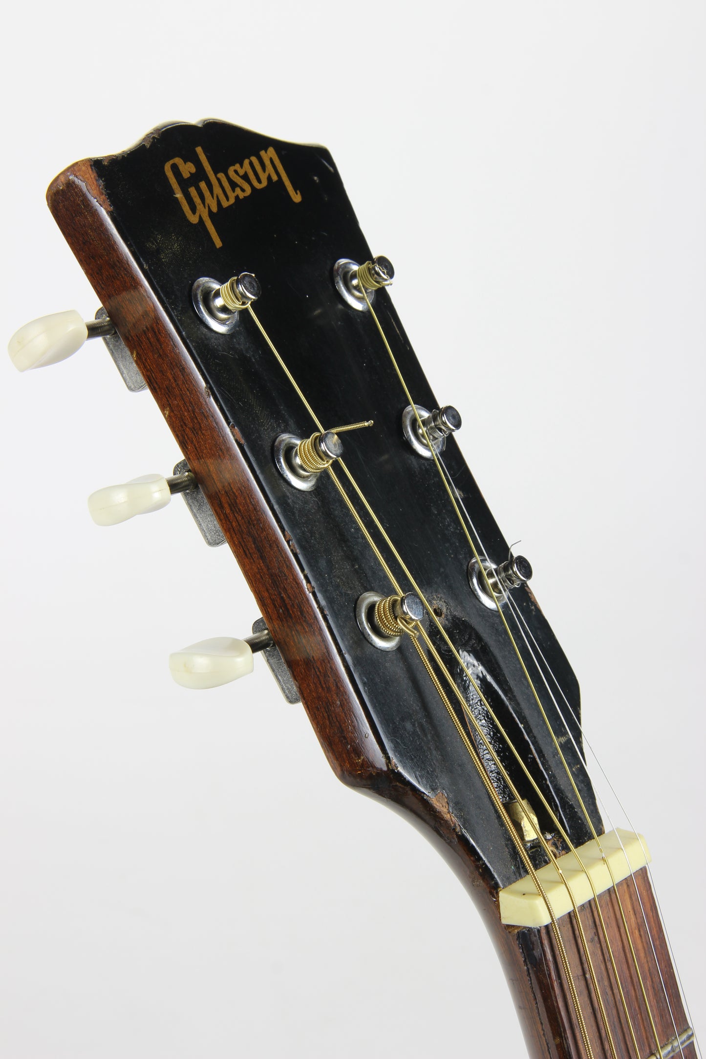 1966 Gibson J-45 Vintage Flattop Acoustic Dreadnought Guitar PROJECT in Dark Sunburst