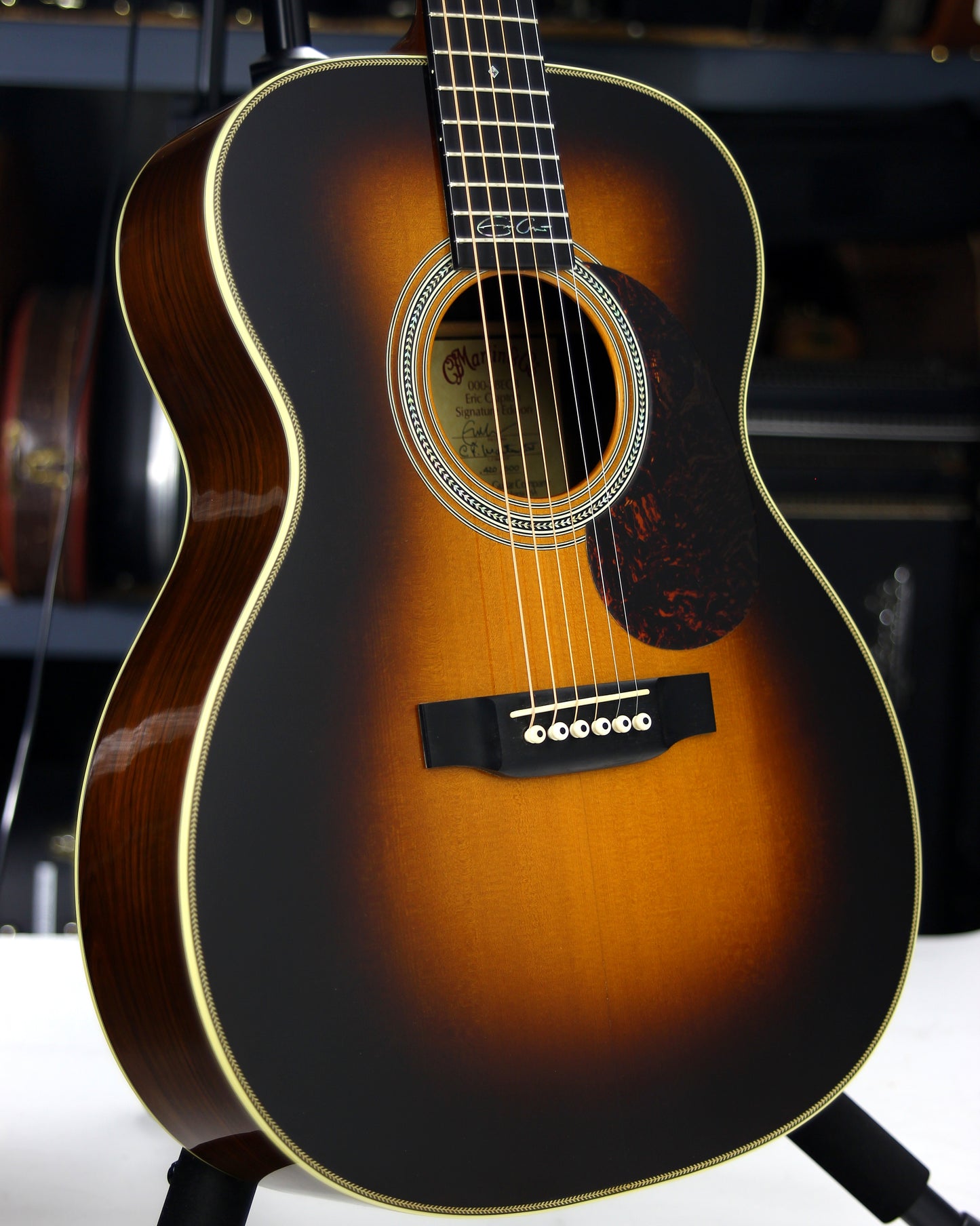 2003 Martin 000-28ECB Brazilian Rosewood Eric Clapton - Sunburst Limited Edition - Signed Label!