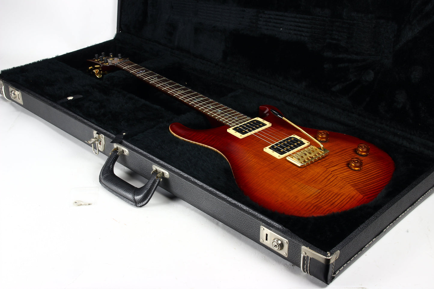 1996 PRS Artist Series III Limited Edition Dark Cherry Sunburst - RARE TREMOLO MODEL, Paua Inlays, Great Top!