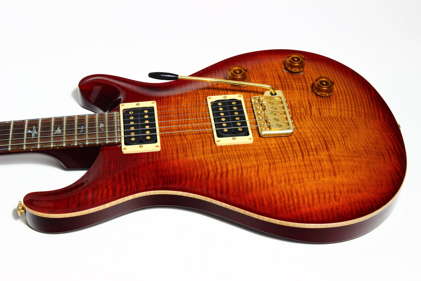 1996 PRS Artist Series III Limited Edition Dark Cherry Sunburst - RARE TREMOLO MODEL, Paua Inlays, Great Top!