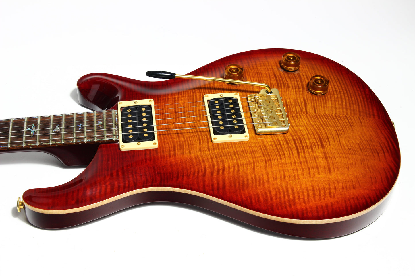1996 PRS Artist Series III Limited Edition Dark Cherry Sunburst - RARE TREMOLO MODEL, Paua Inlays, Great Top!