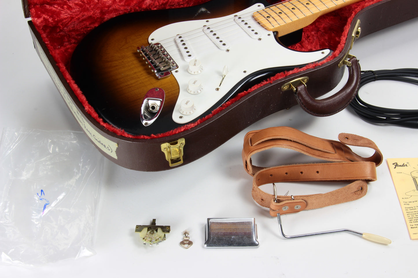2004 Fender Custom Shop Masterbuilt John English 1954 Stratocaster 50th Anniversary - Norman's Rare Guitars Specs, 2-Tone '54 Sunburst