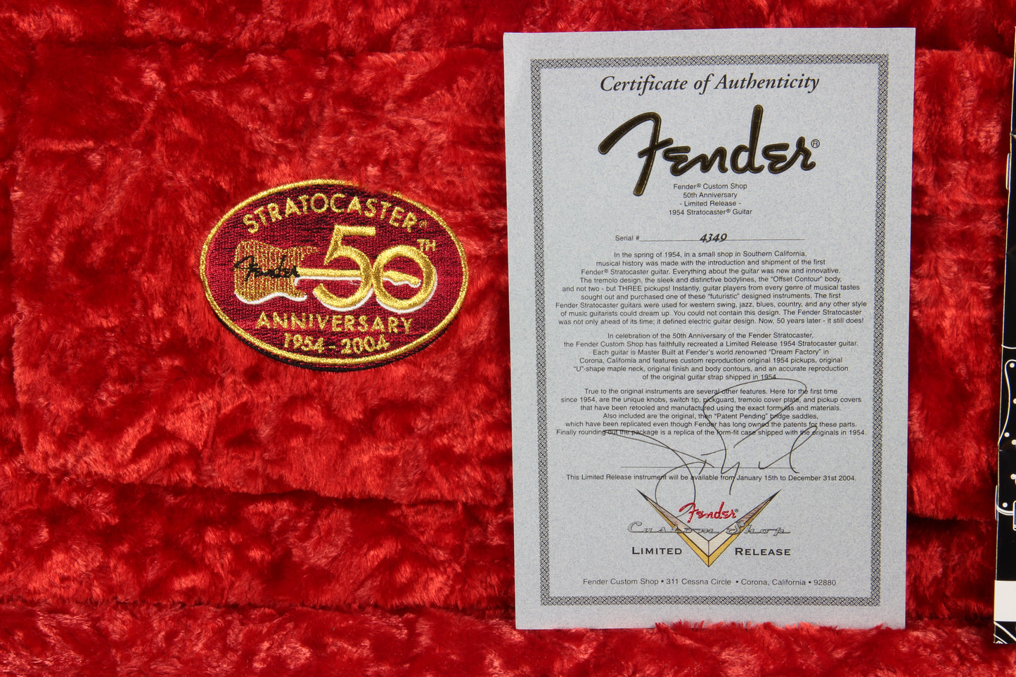 2004 Fender Custom Shop Masterbuilt John English 1954 Stratocaster 50th Anniversary - Norman's Rare Guitars Specs, 2-Tone '54 Sunburst