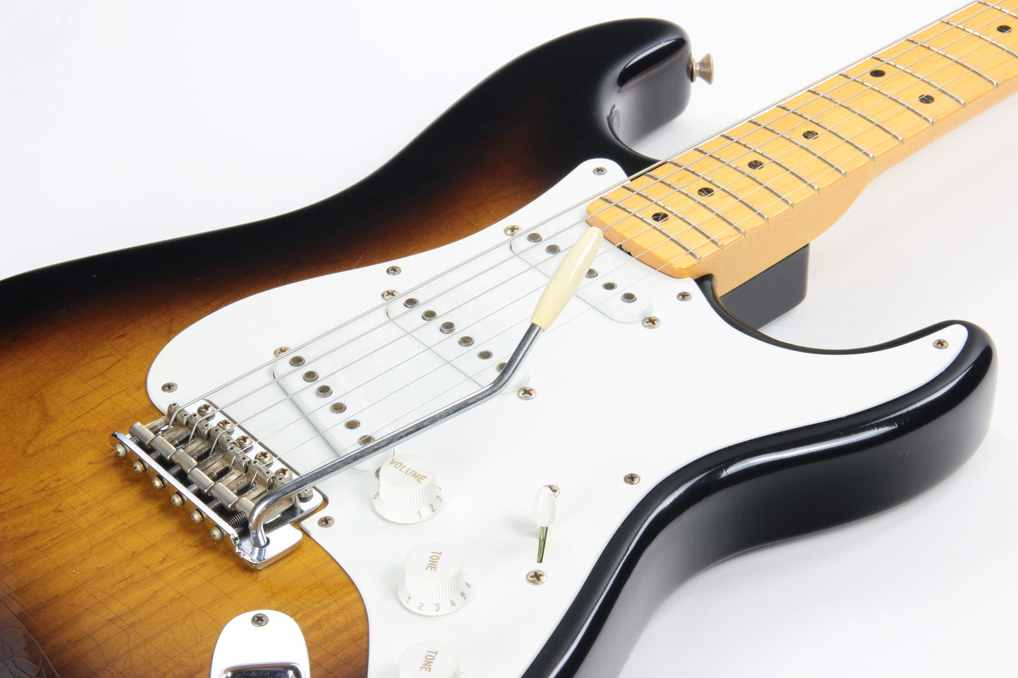 2004 Fender Custom Shop Masterbuilt John English 1954 Stratocaster 50th Anniversary - Norman's Rare Guitars Specs, 2-Tone '54 Sunburst