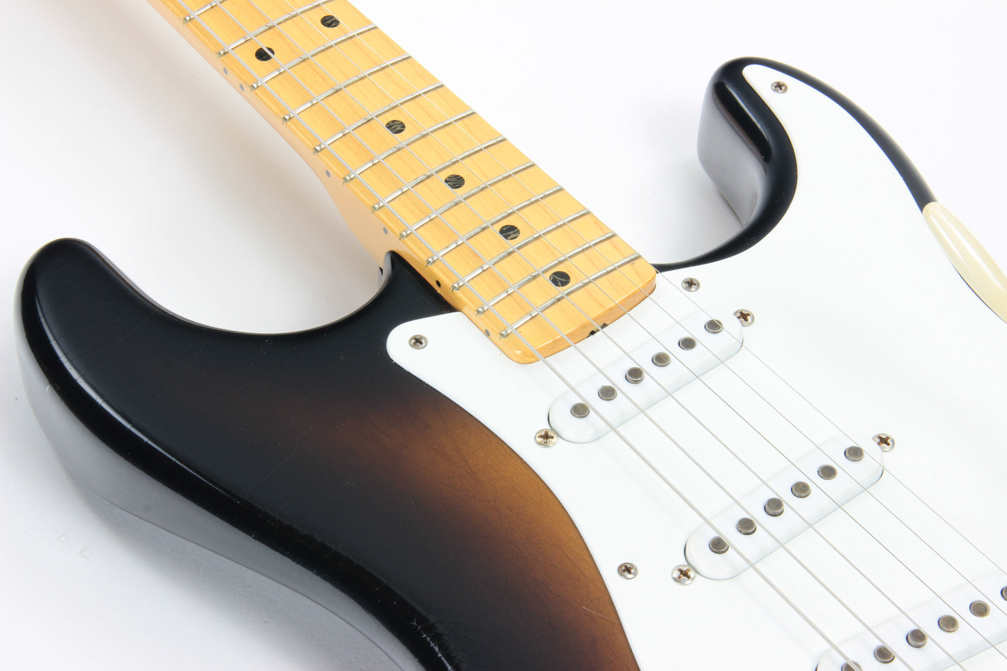 2004 Fender Custom Shop Masterbuilt John English 1954 Stratocaster 50th Anniversary - Norman's Rare Guitars Specs, 2-Tone '54 Sunburst