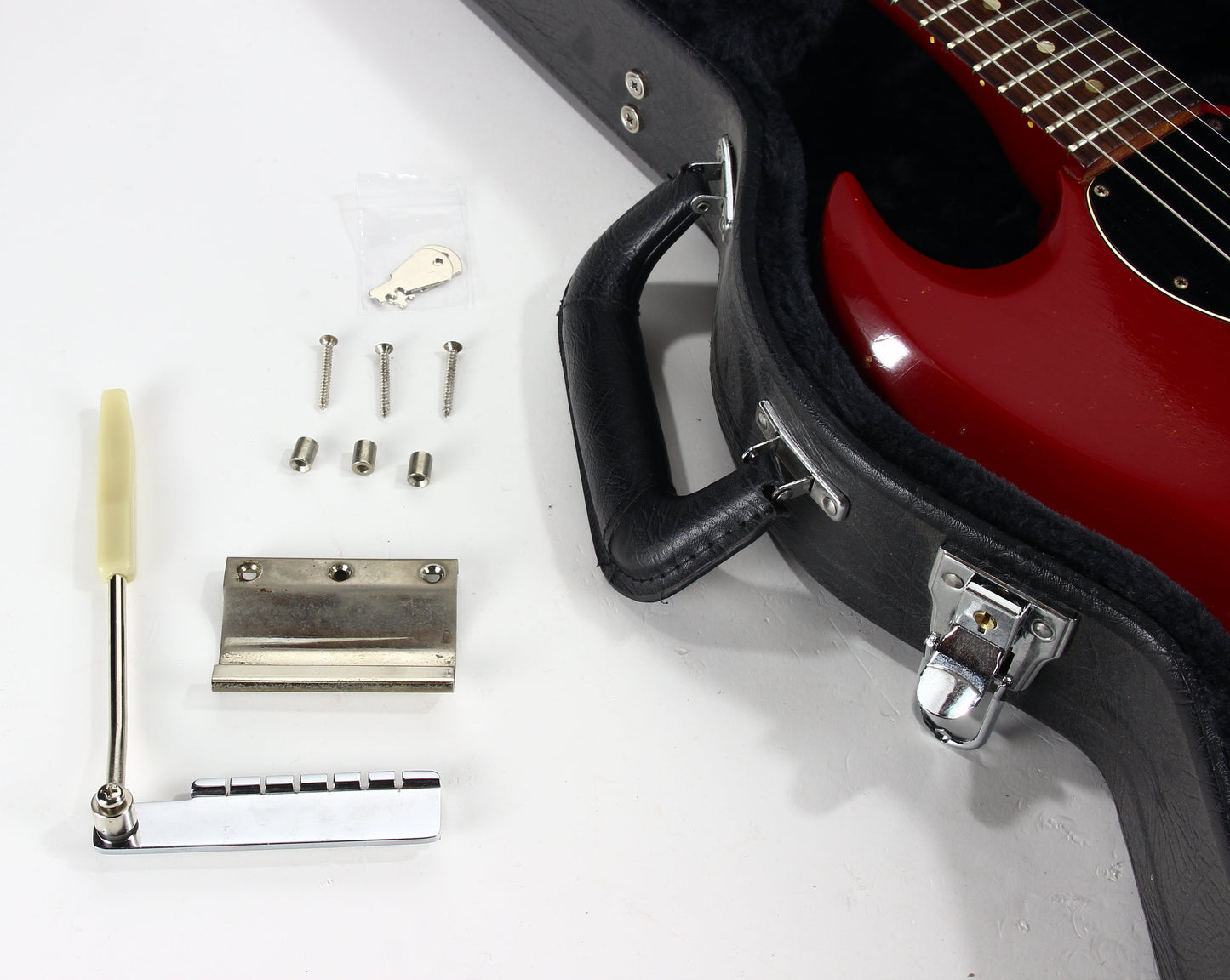 1965 Gibson SG Junior EMBER RED Wide Nut Les Paul Jr. Custom Color