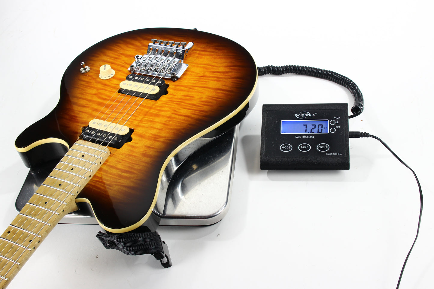 2007 Ernie Ball Music Man Axis Tobacco Burst Quilt Top -- FU-Tone Upgrades, D-Tuna, Tremolo, Sunburst, evh