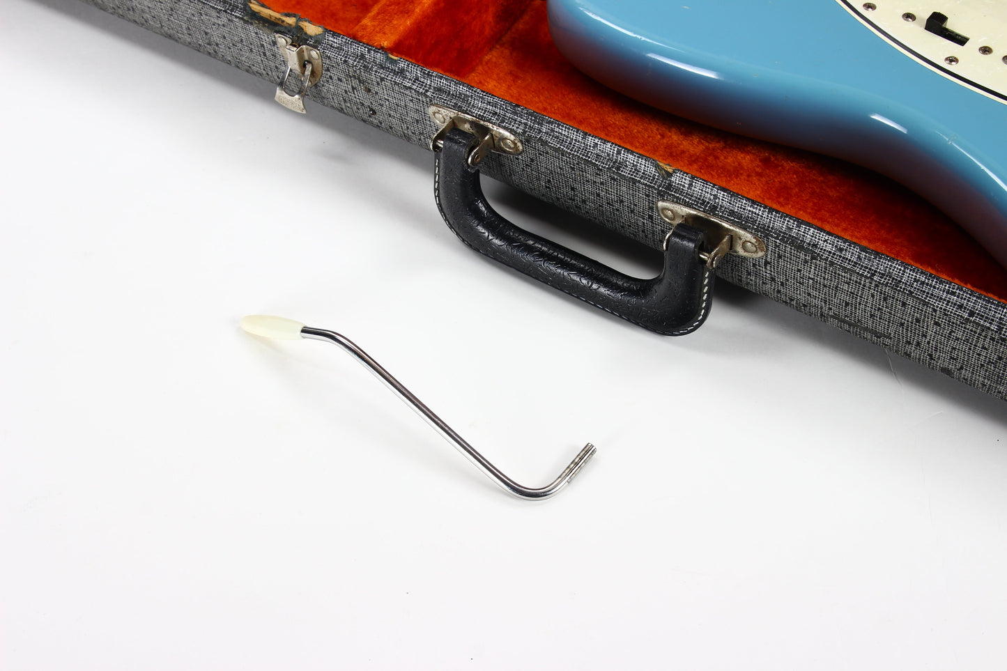 1965 Fender Mustang DAPHNE BLUE w/ Original Case - Kurt Cobain-type, L-Series, Small Headstock!