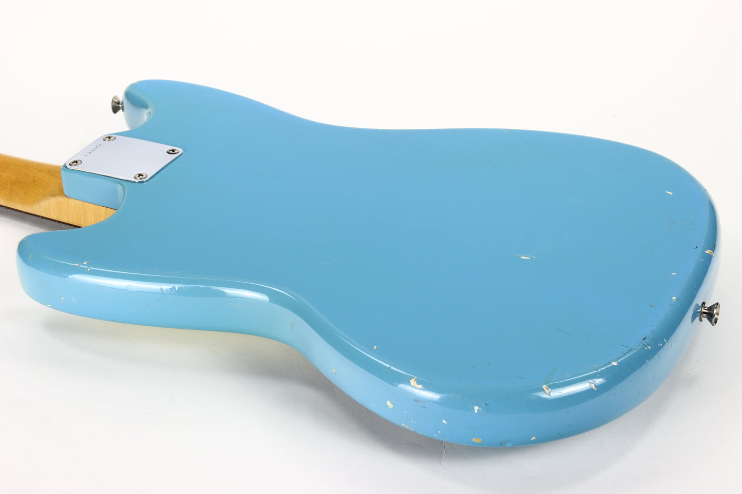 1965 Fender Mustang DAPHNE BLUE w/ Original Case - Kurt Cobain-type, L-Series, Small Headstock!