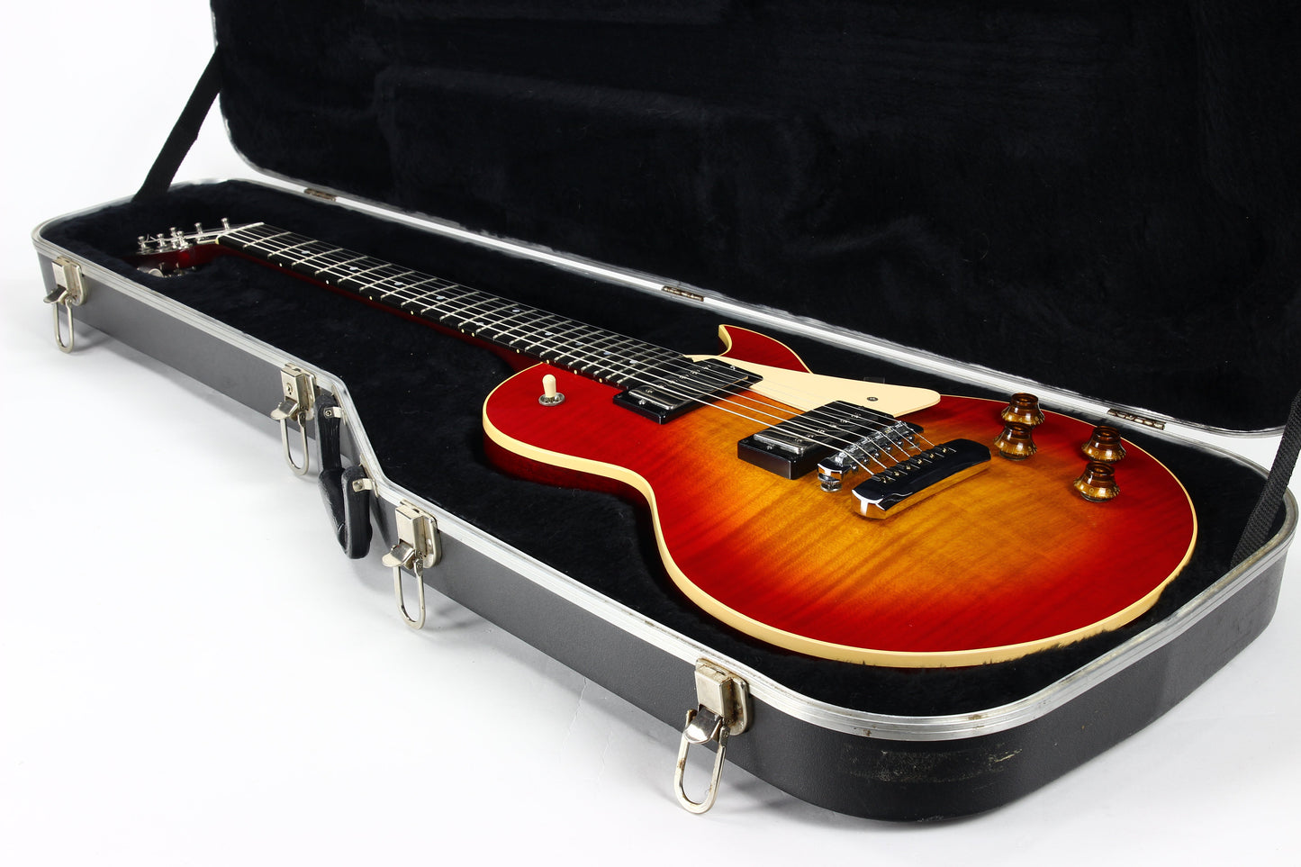 1989 Heritage H-140 CM ACB Gibson '57 Classic Les Paul Pickups - Antique Cherry Sunburst, Curly Maple