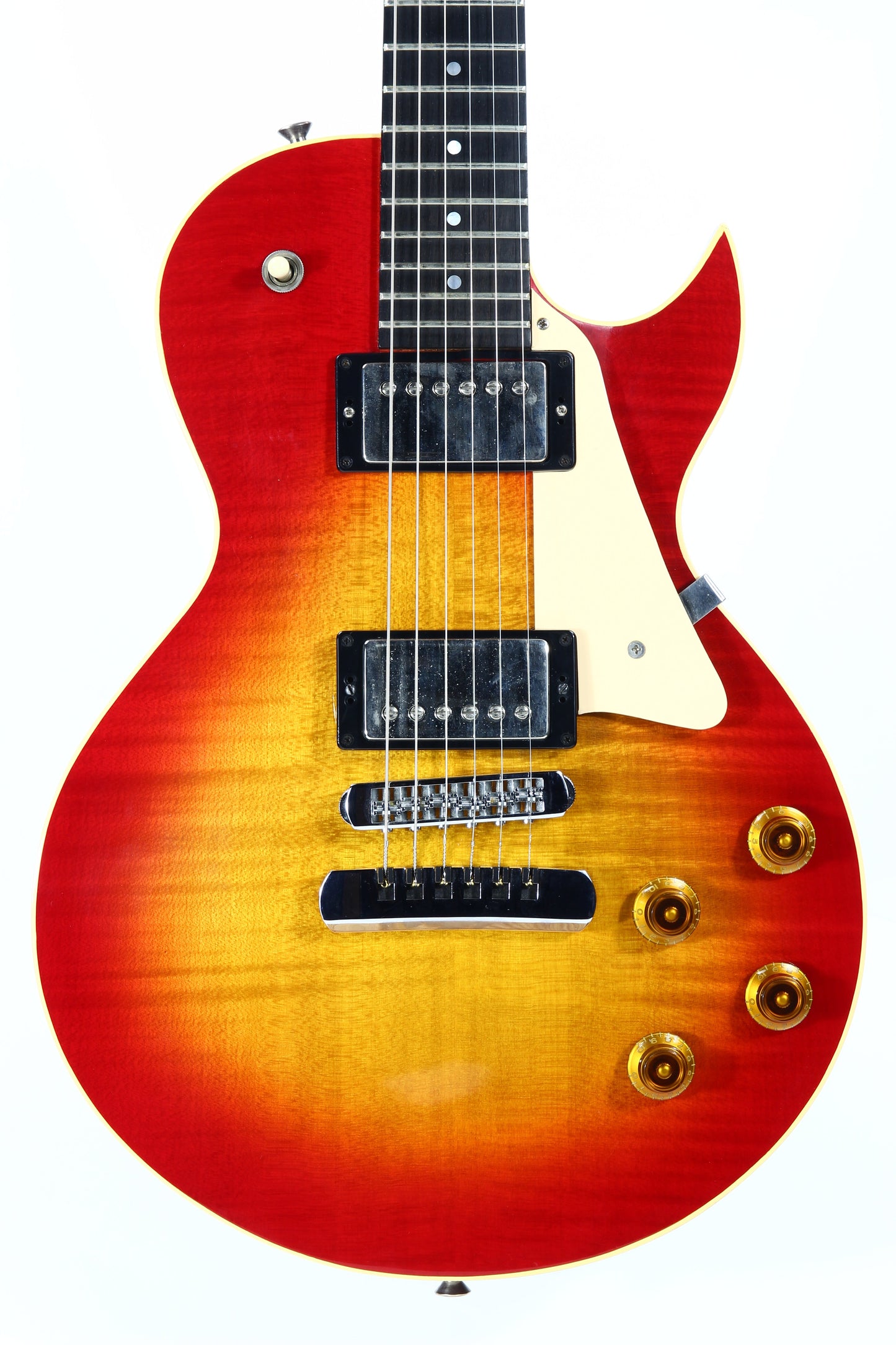 1989 Heritage H-140 CM ACB Gibson '57 Classic Les Paul Pickups - Antique Cherry Sunburst, Curly Maple