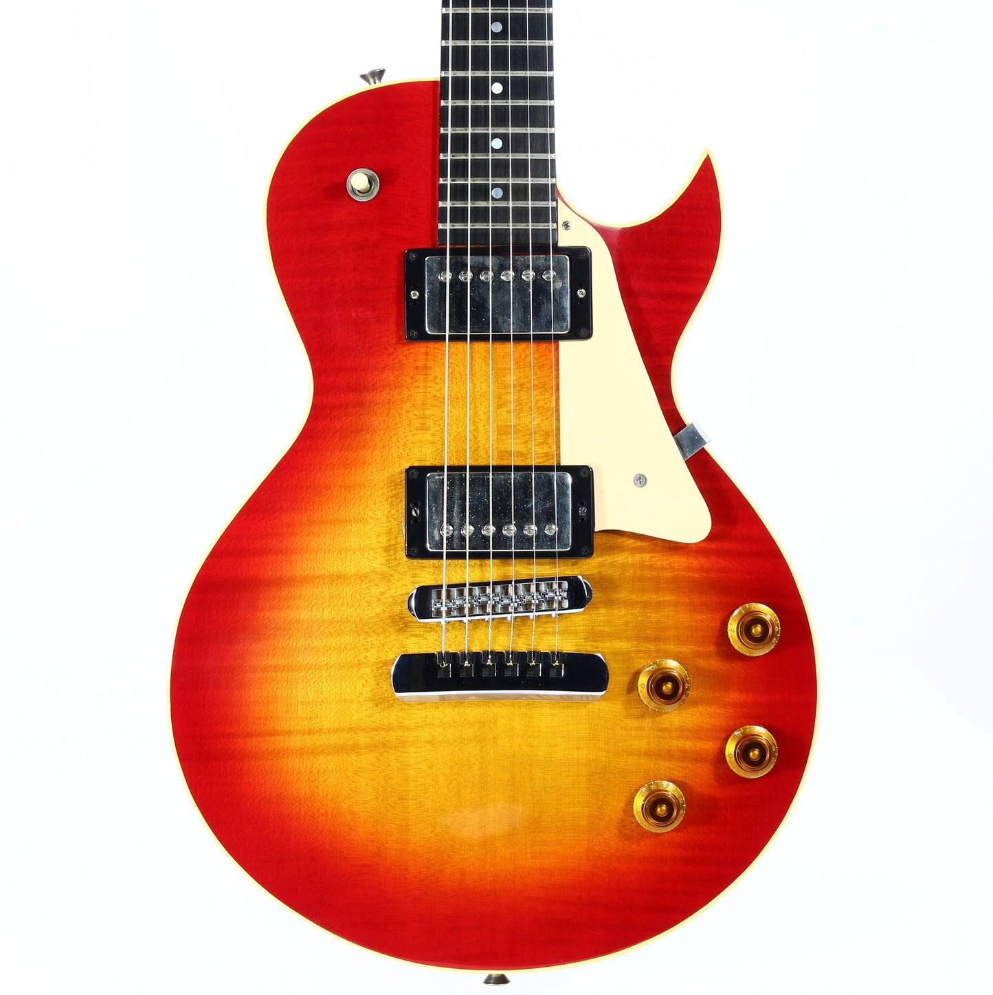 1989 Heritage H-140 CM ACB Gibson '57 Classic Les Paul Pickups - Antique Cherry Sunburst, Curly Maple