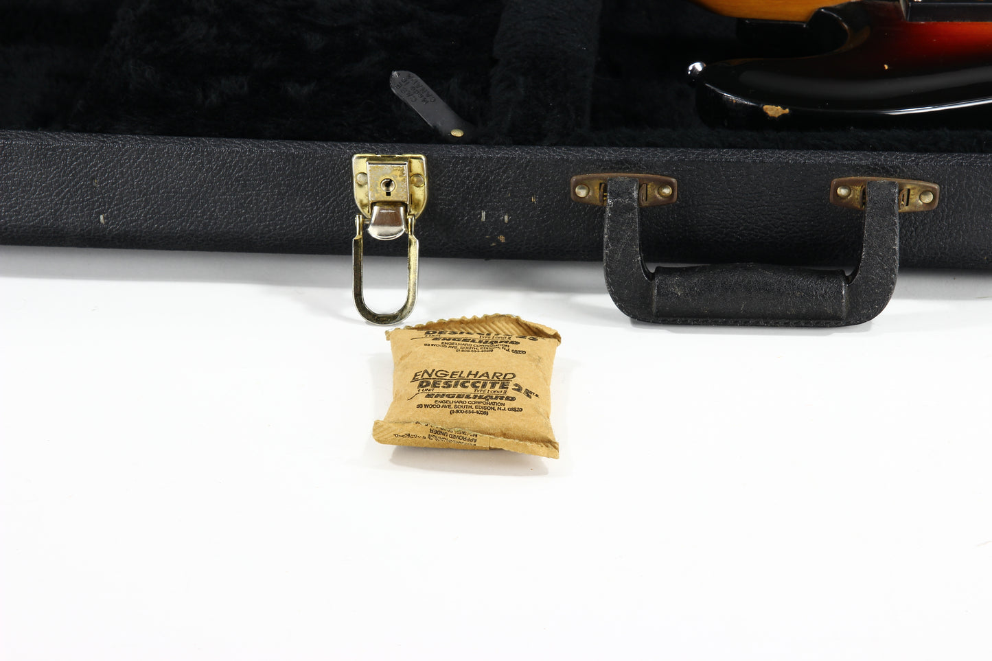 c. 1974 Univox Hi-Flier Phase III -- Kurt Cobain Nirvana, Sunburst, Humbuckers, w/ Hard Case! 1970's High Flyer Mosrite Copy