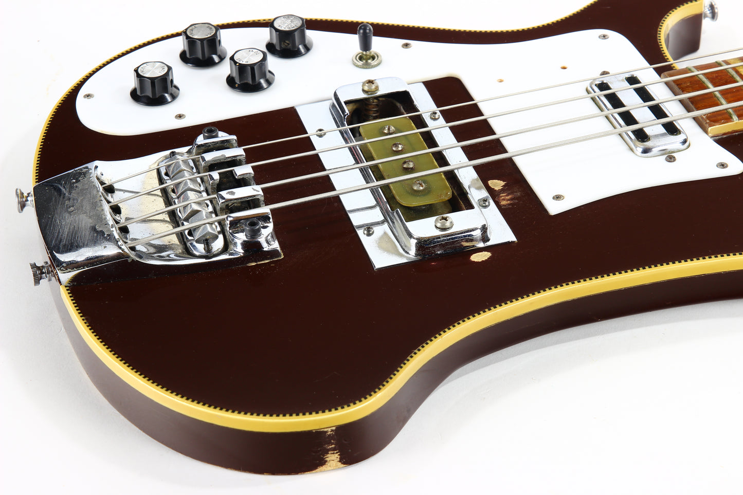 1969 Rickenbacker 4001 Bass Burgundyglo LEFT-HANDED -- EXTREMELY RARE Beatles Era Paul McCartney Ric! 4000