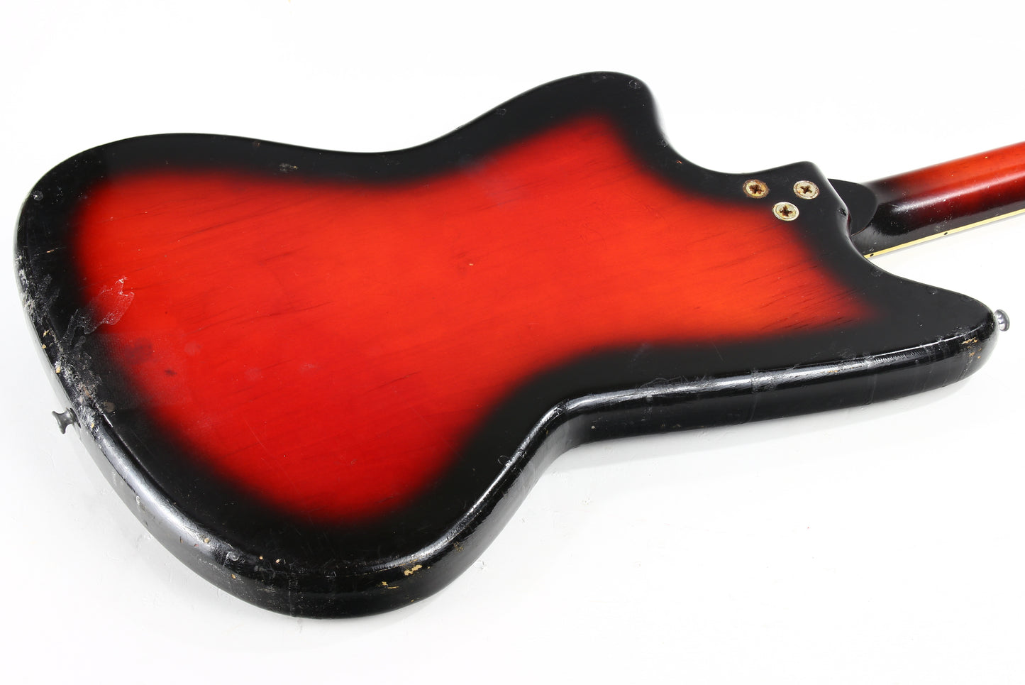 1960’s Harmony Silhouette Project Guitar - 2 Gold Foil Pickups, Sunburst, Original Case