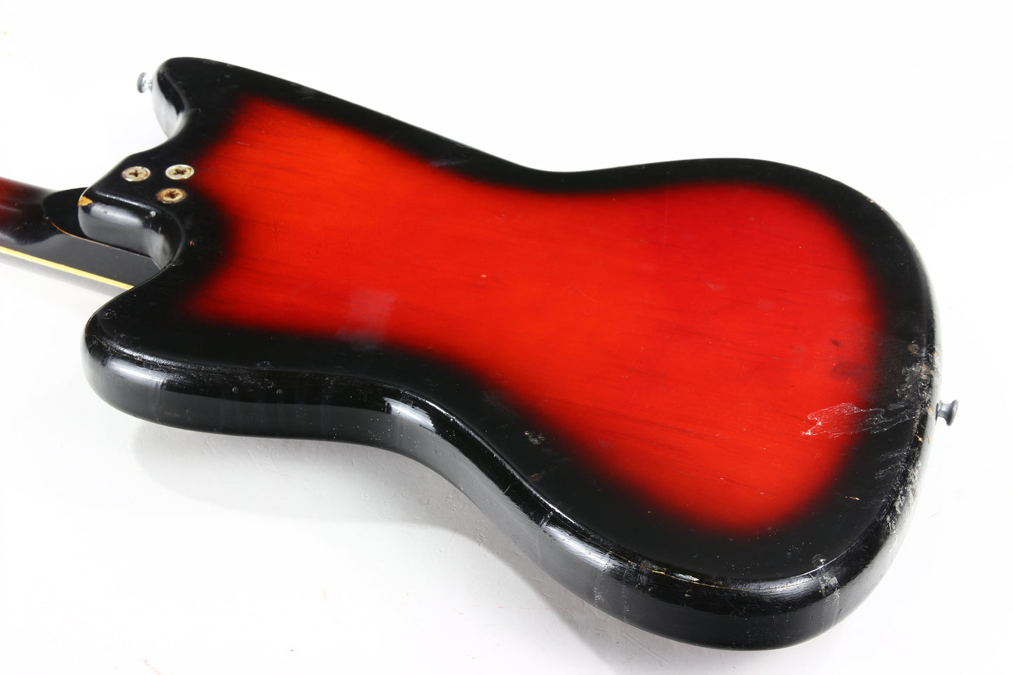 1960’s Harmony Silhouette Project Guitar - 2 Gold Foil Pickups, Sunburst, Original Case