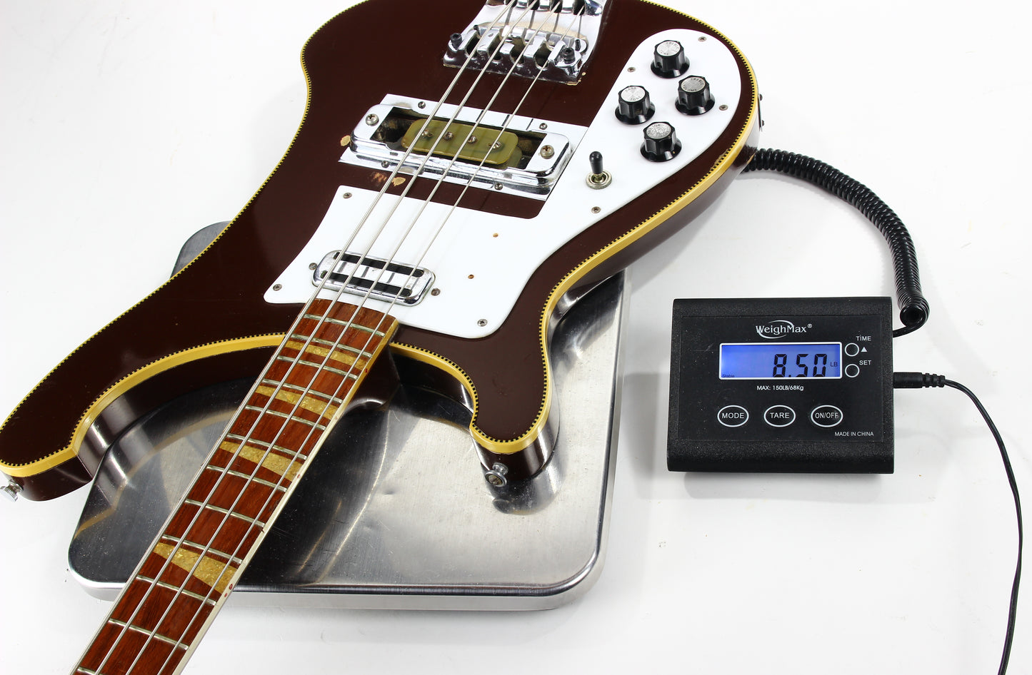 1969 Rickenbacker 4001 Bass Burgundyglo LEFT-HANDED -- EXTREMELY RARE Beatles Era Paul McCartney Ric! 4000