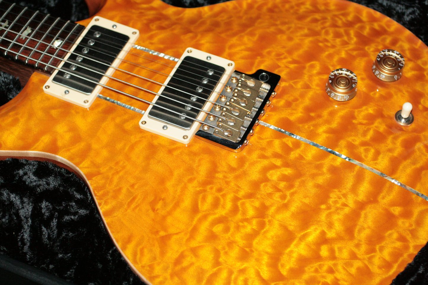 2004 PRS Solid BRAZILIAN ROSEWOOD Neck Santana Limited Edition 1/200! Paul Reed Smith Yellow Quilt