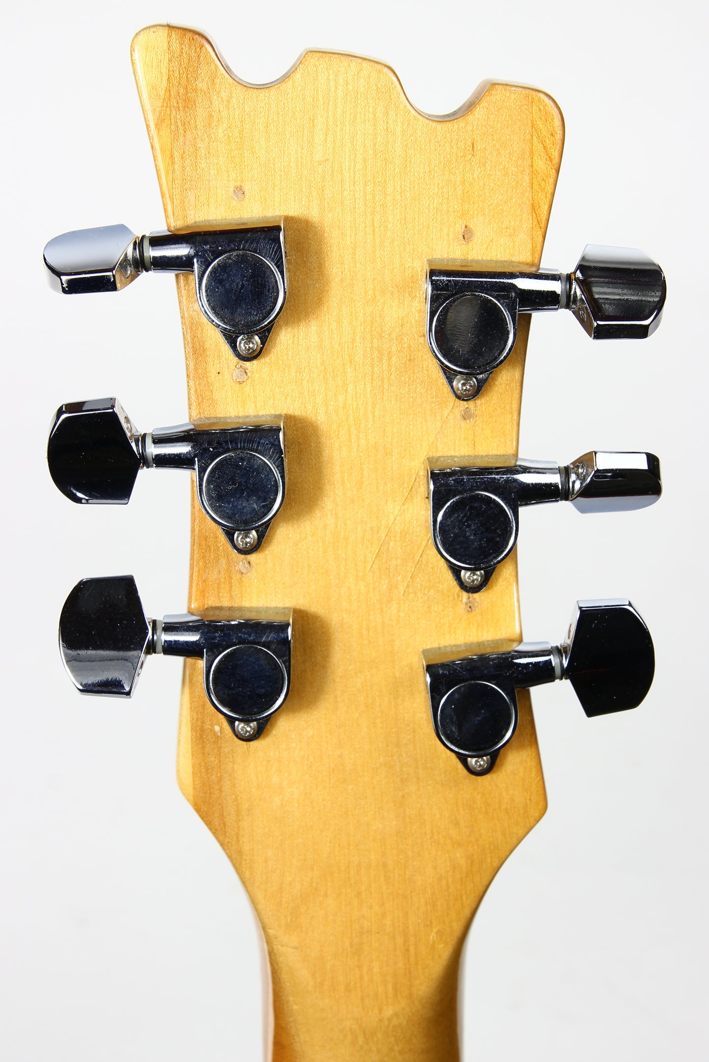 c. 1974 Univox Hi-Flier Phase III -- Kurt Cobain Nirvana, Sunburst, Humbuckers, w/ Hard Case! 1970's High Flyer Mosrite Copy