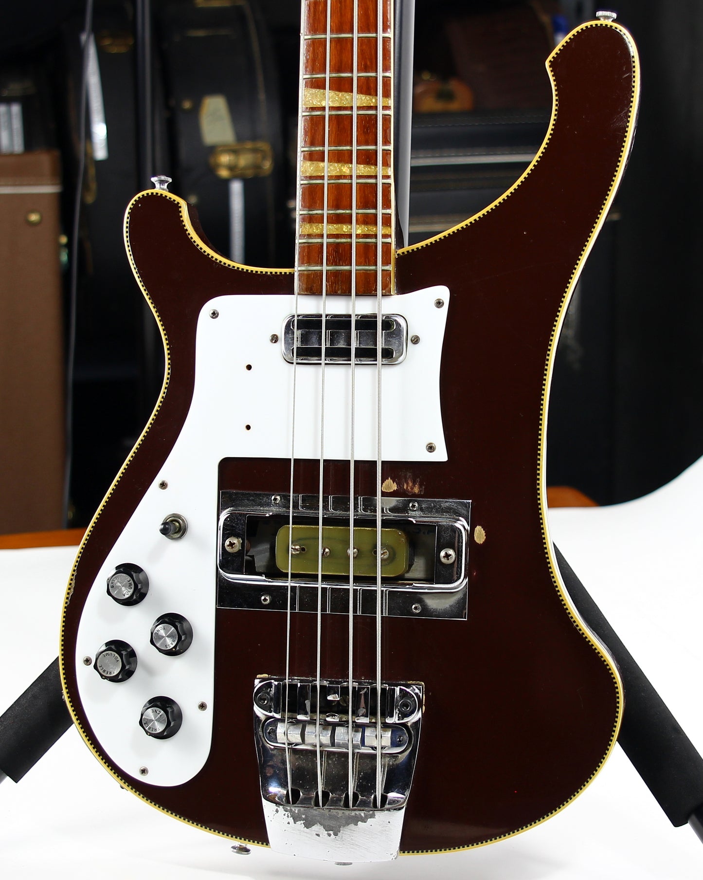 1969 Rickenbacker 4001 Bass Burgundyglo LEFT-HANDED -- EXTREMELY RARE Beatles Era Paul McCartney Ric! 4000