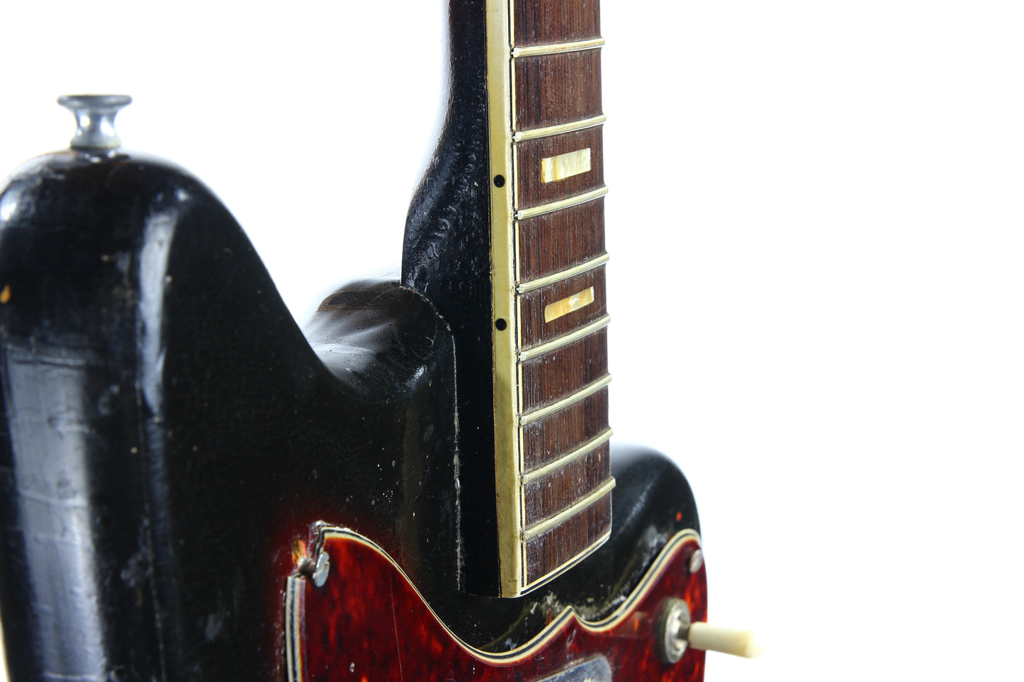 1960’s Harmony Silhouette Project Guitar - 2 Gold Foil Pickups, Sunburst, Original Case