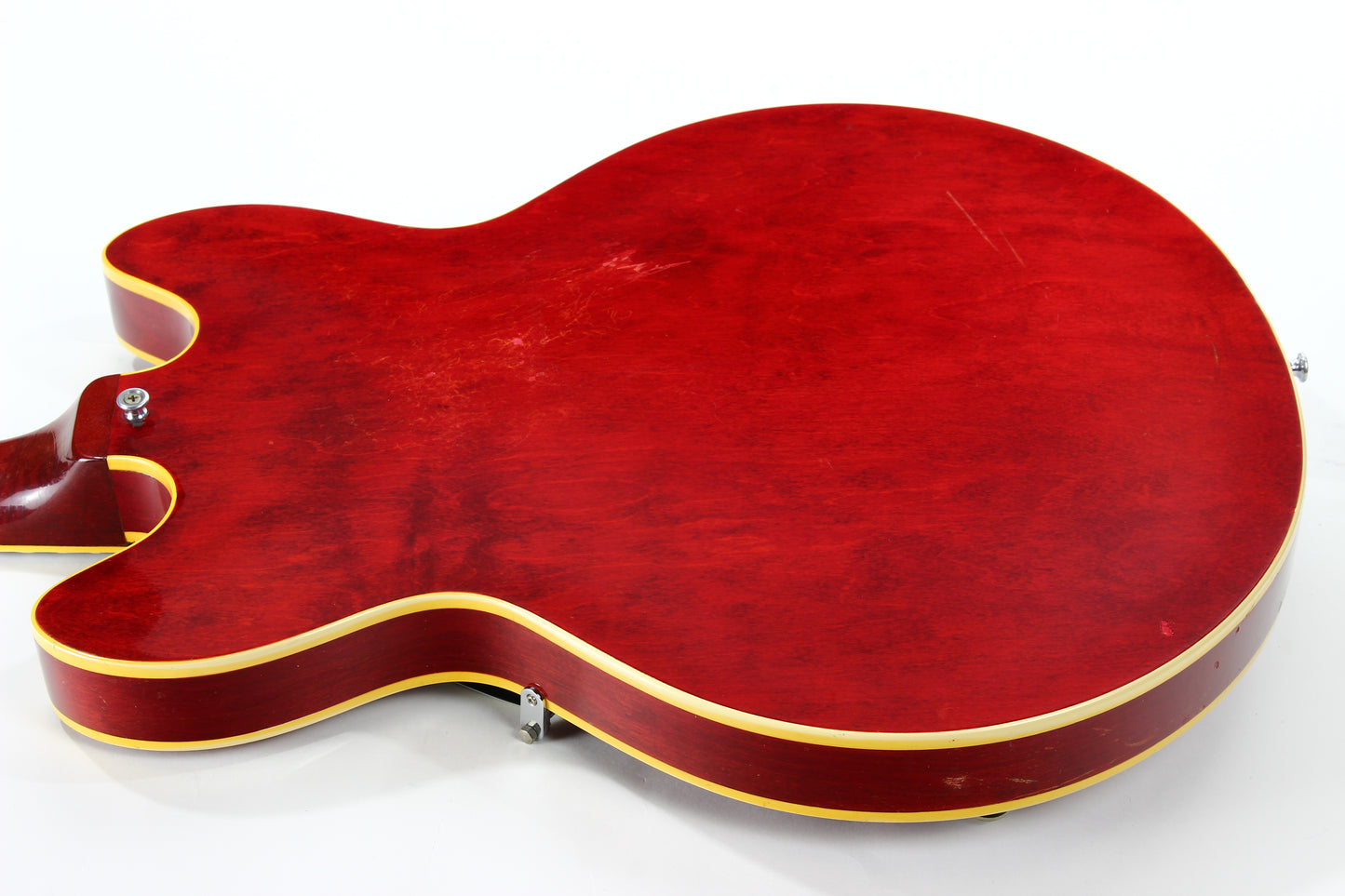 1967 Gibson ES-335 TDC Cherry Red | Dual Patent Number Sticker Humbuckers, Vintage Semi-Hollow Body ES335