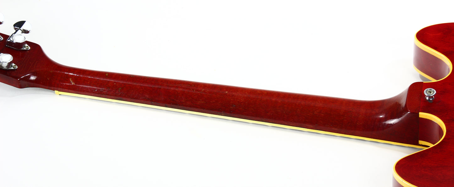 1967 Gibson ES-335 TDC Cherry Red | Dual Patent Number Sticker Humbuckers, Vintage Semi-Hollow Body ES335