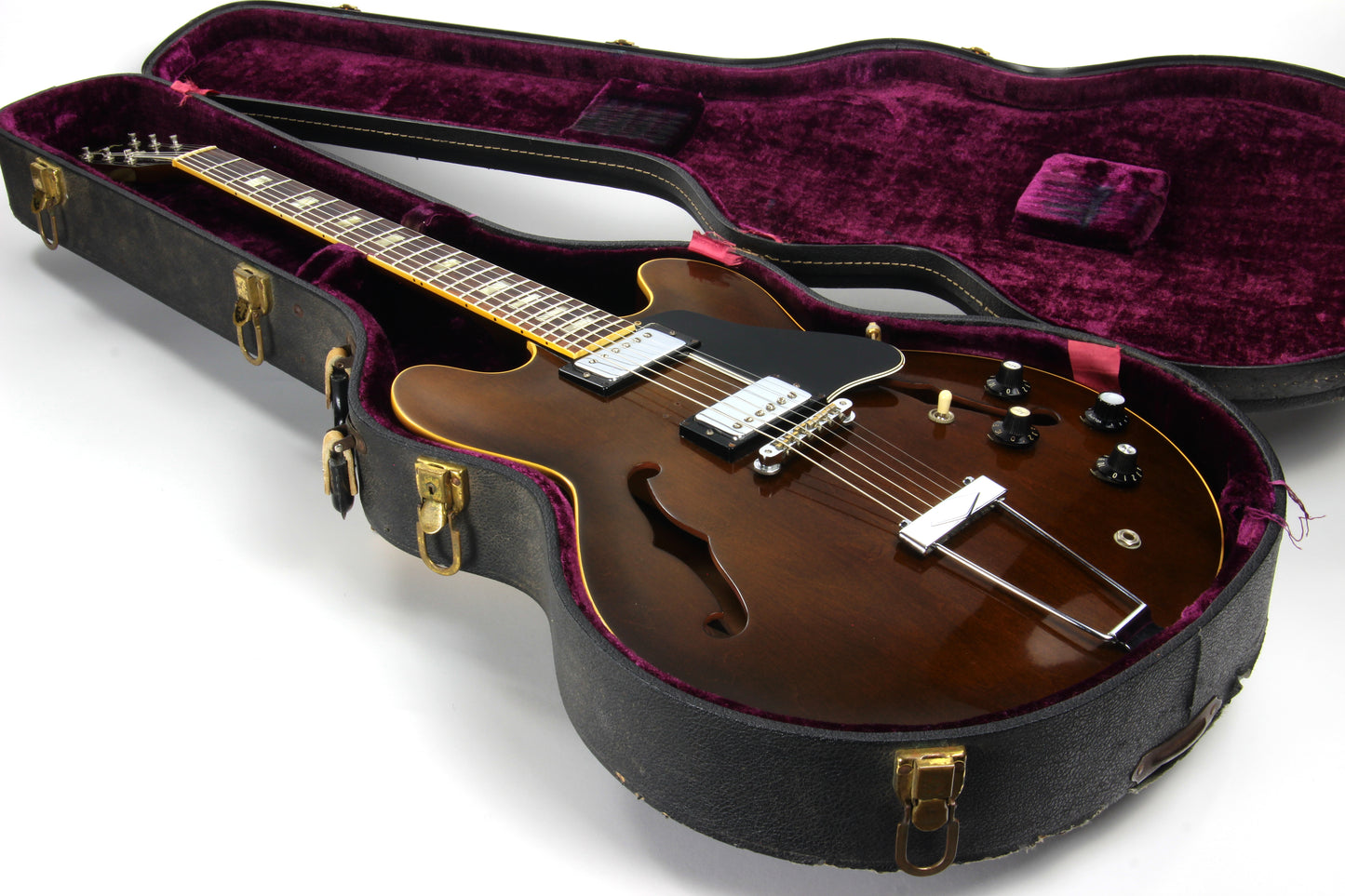 1970 Gibson ES-335 TDW Walnut Brown w/ Original Case - Player Grade Vintage Semi Hollow