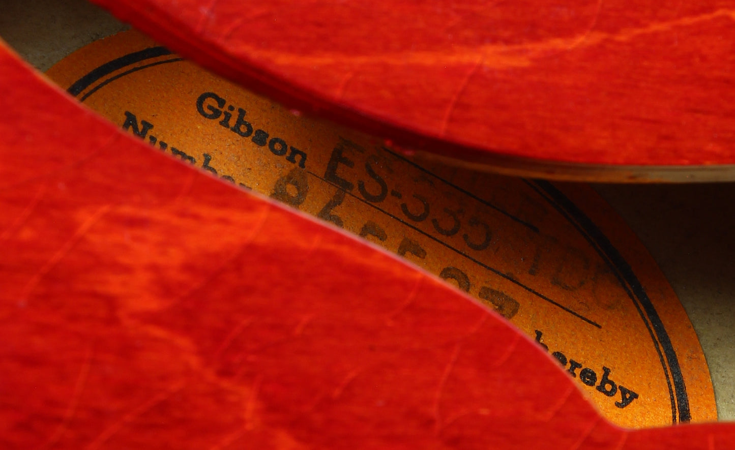 1967 Gibson ES-335 TDC Cherry Red | Dual Patent Number Sticker Humbuckers, Vintage Semi-Hollow Body ES335