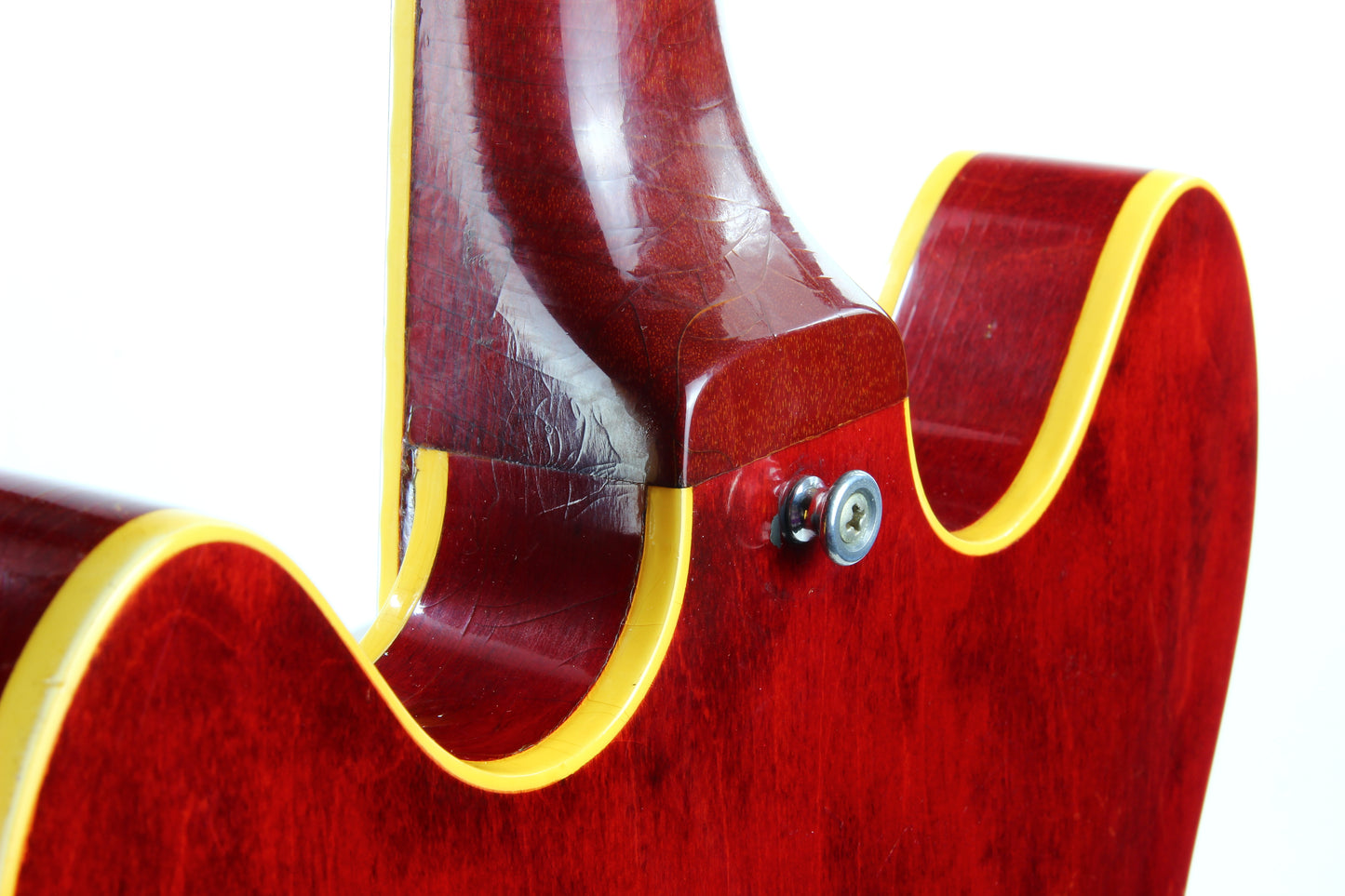1967 Gibson ES-335 TDC Cherry Red | Dual Patent Number Sticker Humbuckers, Vintage Semi-Hollow Body ES335