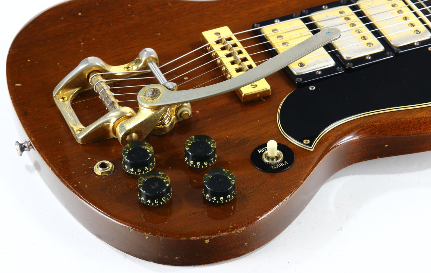 1973 Gibson SG Custom Walnut w/ Bigsby, 3 Pickups! 1970's SG Les Paul! NO BREAKS!