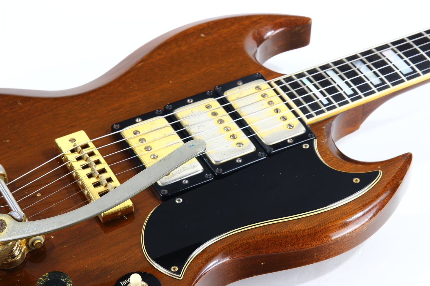 1973 Gibson SG Custom Walnut w/ Bigsby, 3 Pickups! 1970's SG Les Paul! NO BREAKS!