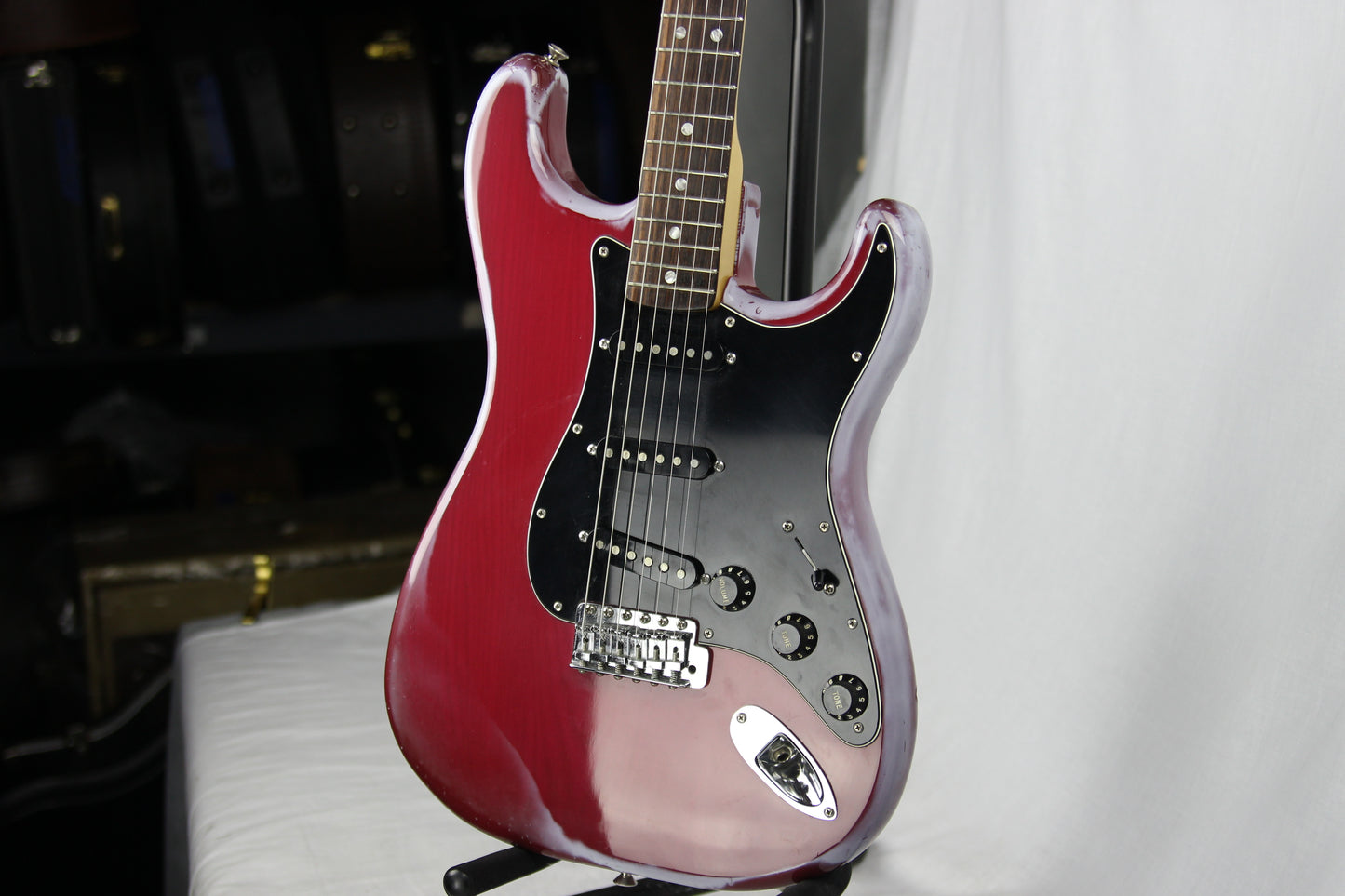 1979-1980 Fender Stratocaster Trans Wine Red w/ Original Case! Rosewood neck Strat