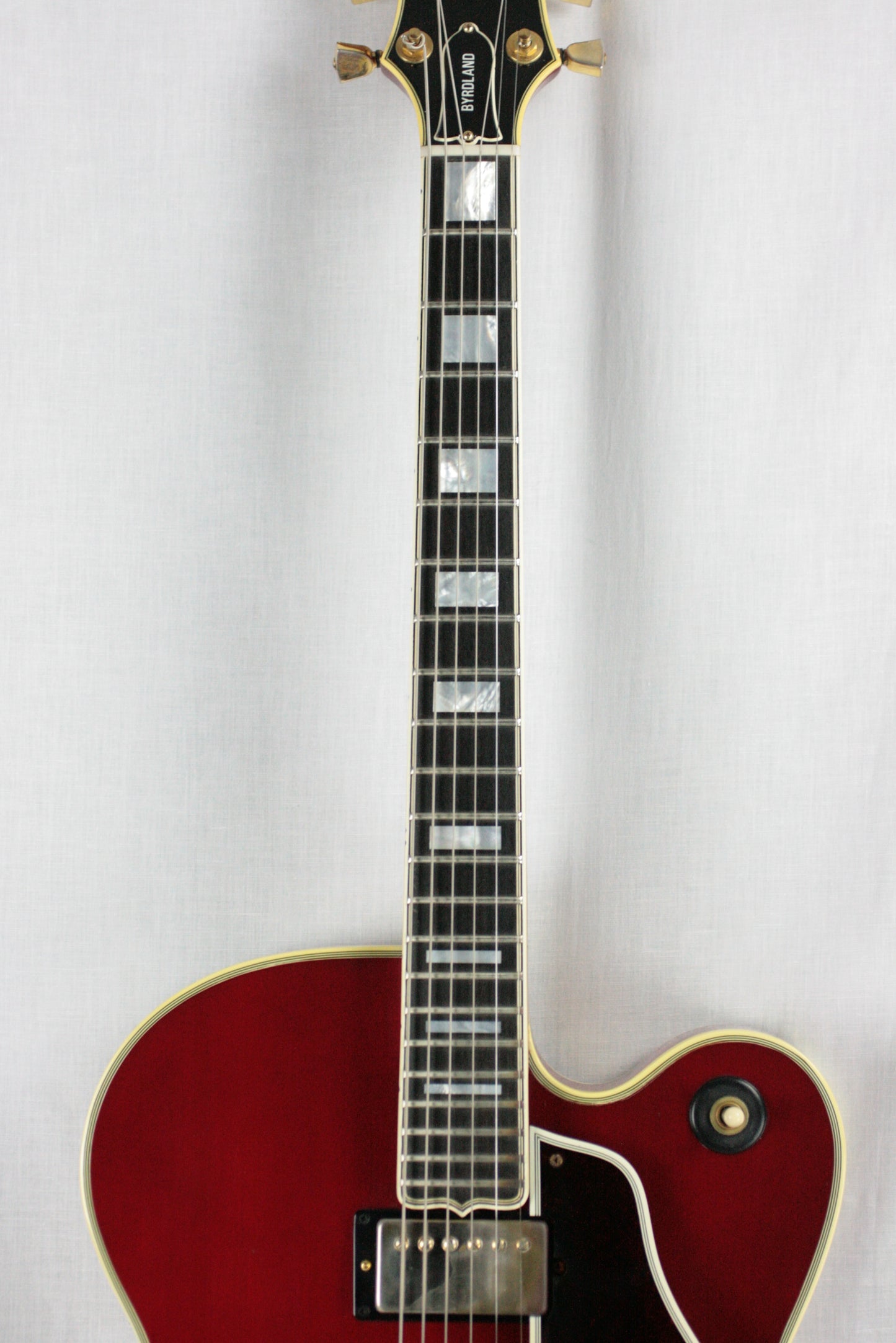 INCREDIBLY RARE 1980 Gibson Byrdland w/ F5 Mandolin Headstock! CHERRY RED! es335 one off
