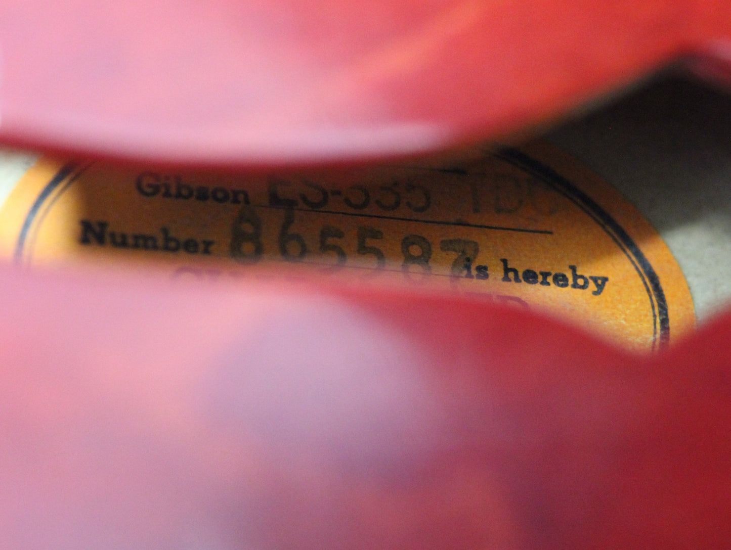 1967 Gibson ES-335 TDC Cherry Red | Dual Patent Number Sticker Humbuckers, Vintage Semi-Hollow Body ES335
