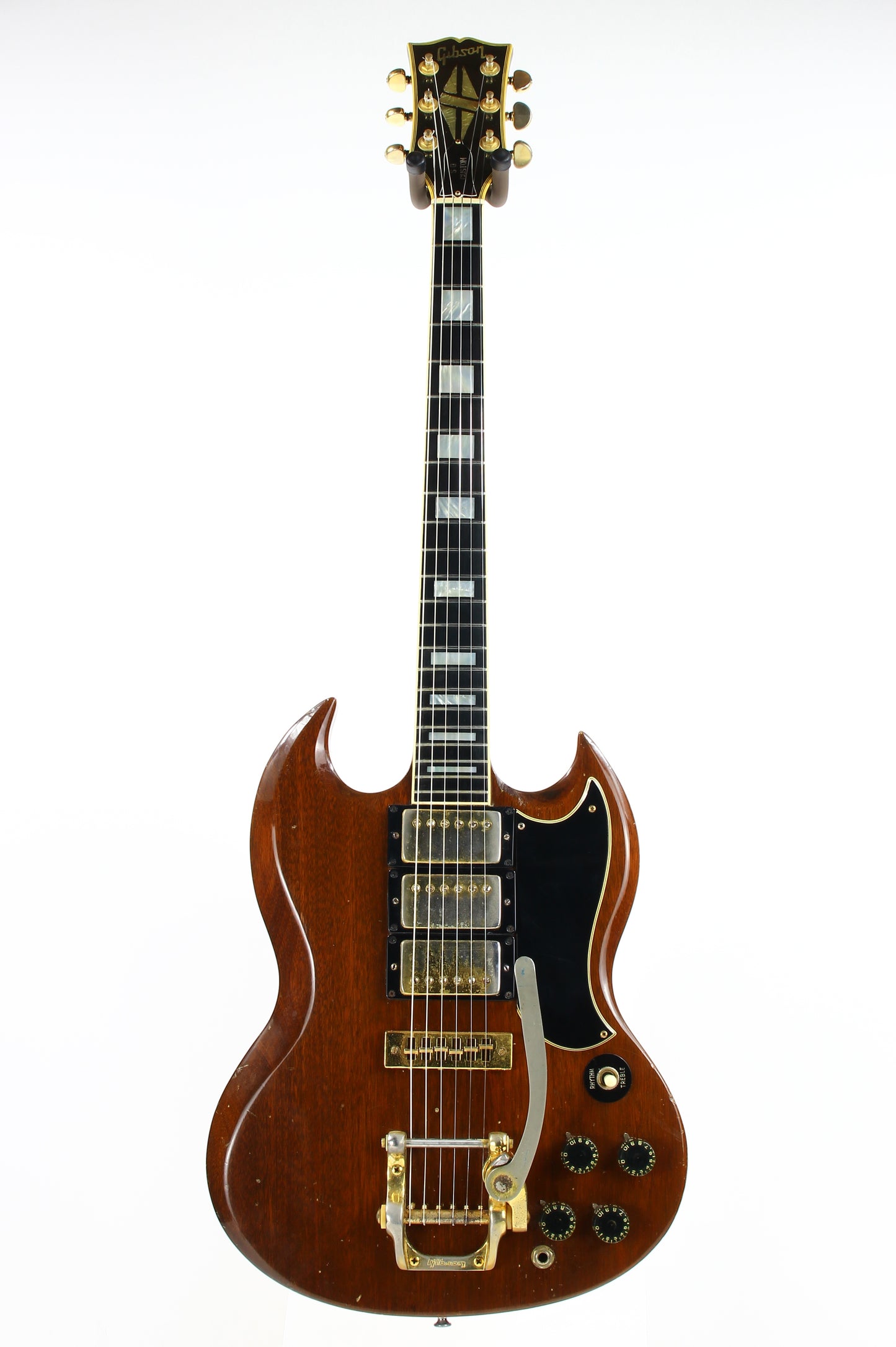 1973 Gibson SG Custom Walnut w/ Bigsby, 3 Pickups! 1970's SG Les Paul! NO BREAKS!