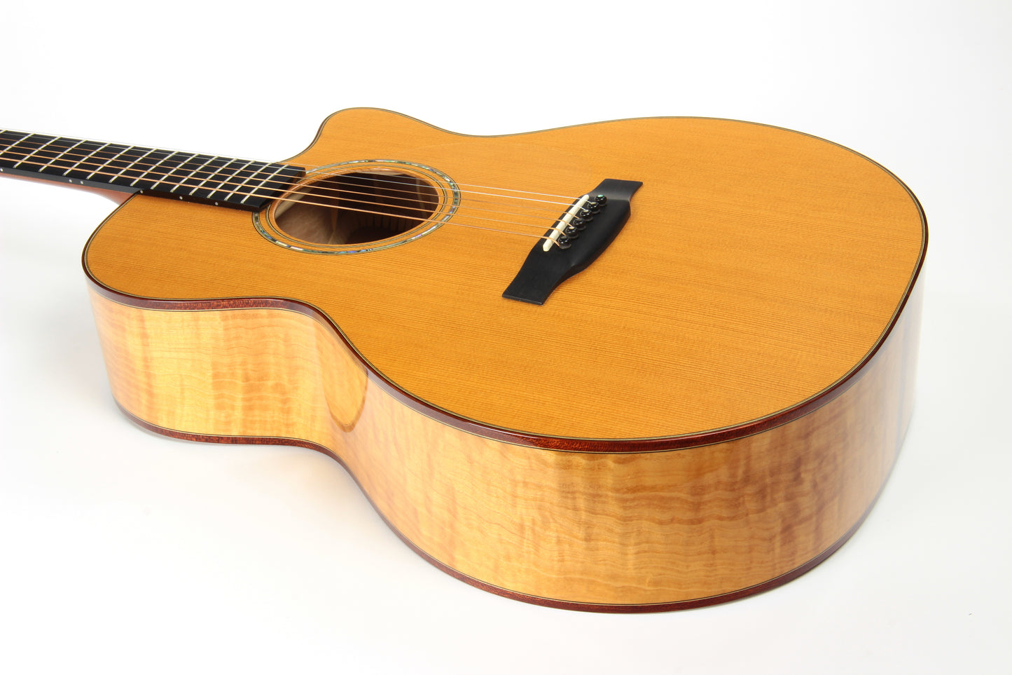 Michael Baranik SJ Steel String Acoustic Guitar CX Cedar Top/Quilted Maple - 2000
