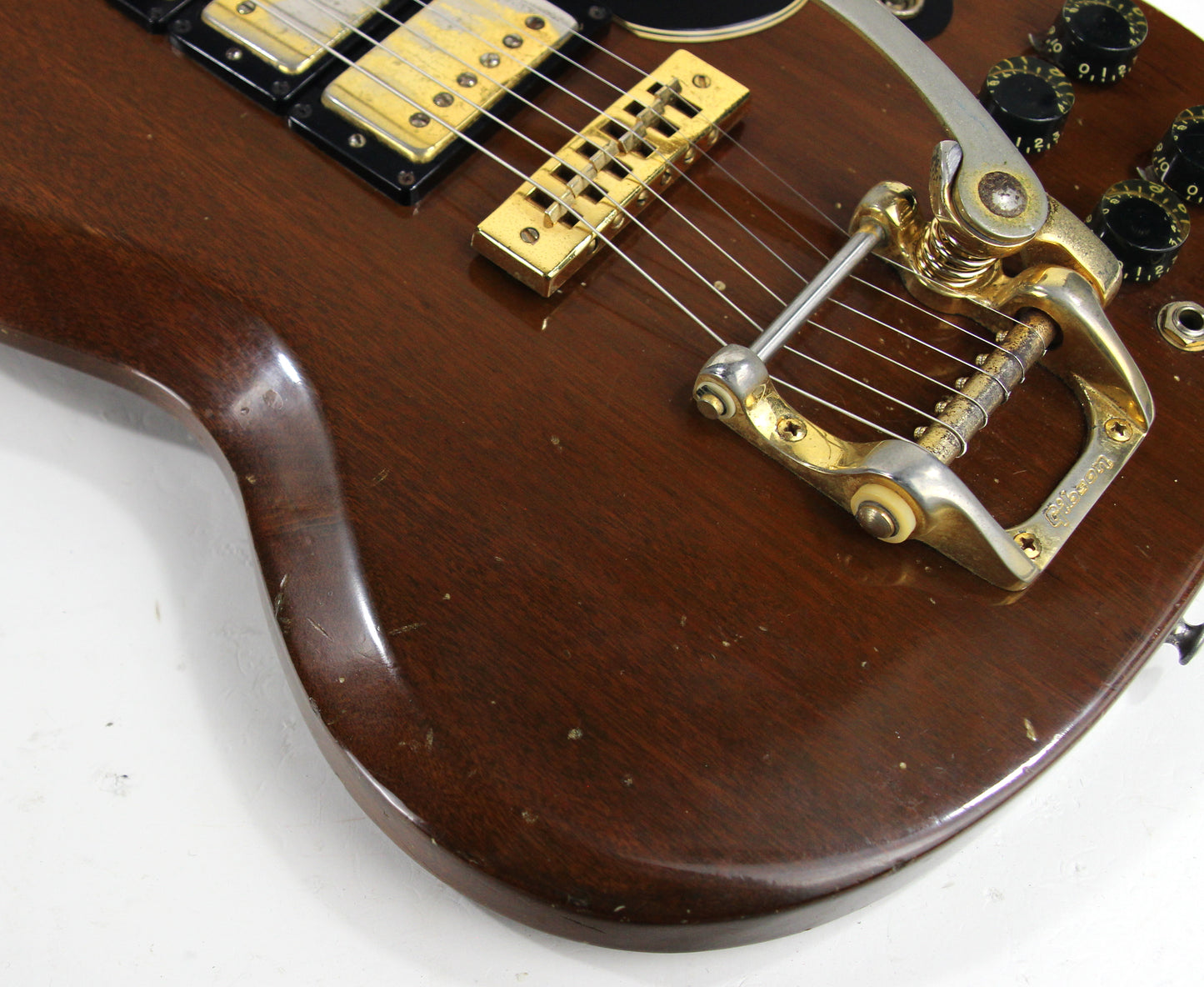 1973 Gibson SG Custom Walnut w/ Bigsby, 3 Pickups! 1970's SG Les Paul! NO BREAKS!