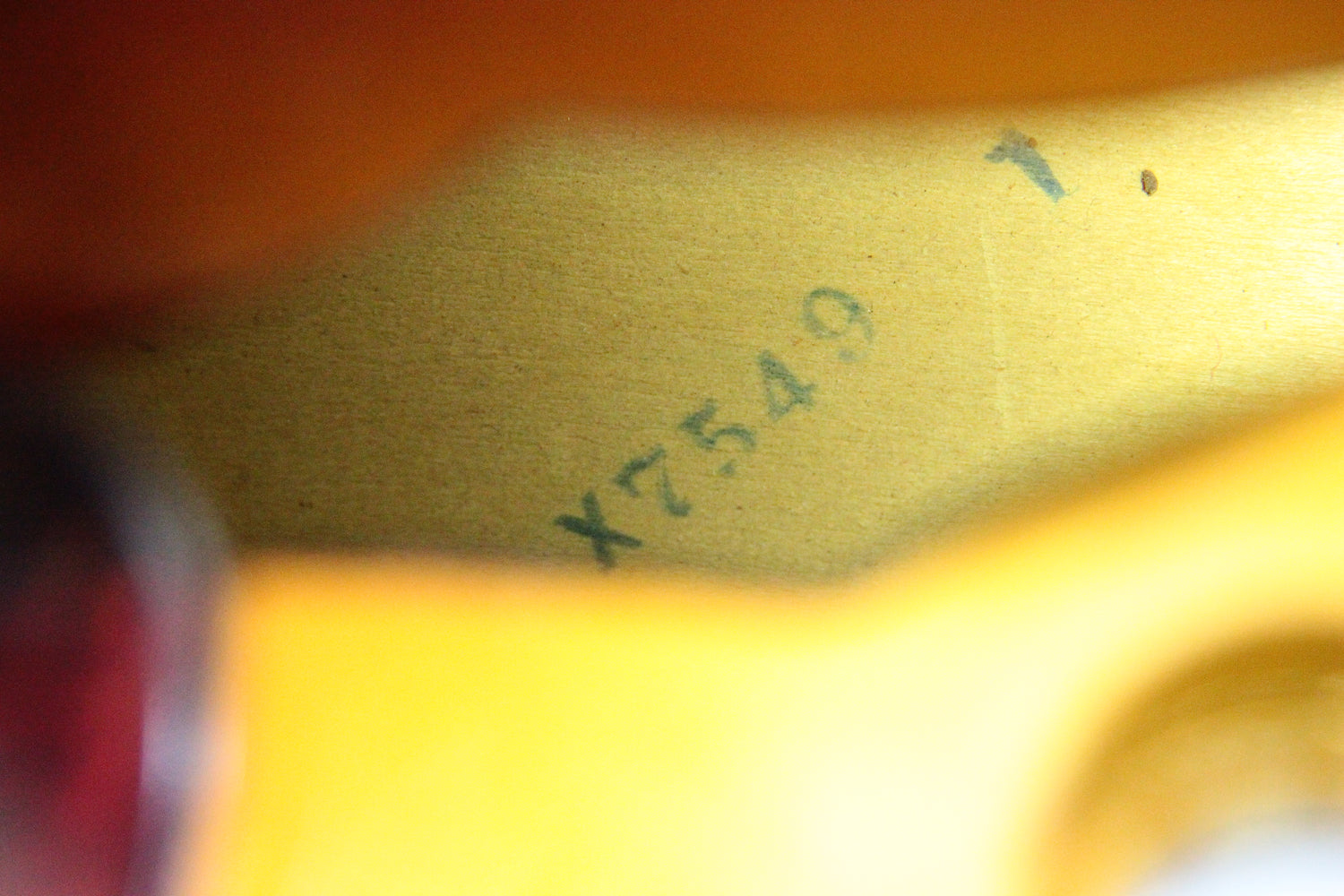 1950's Gibson Factory Order Number FON example