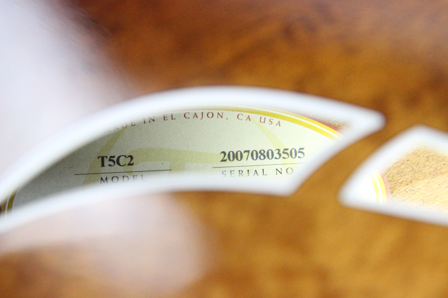 2007 Taylor T5-C2 Custom Hawaiian KOA Acoustic Electric Thinline Guitar w/ Original Case--Figured Top!