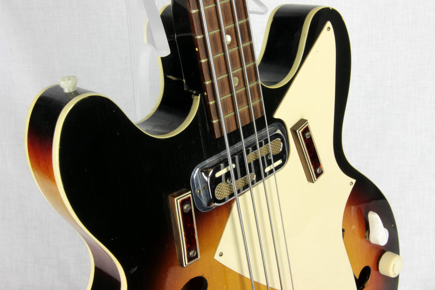 1971 Harmony H22/1 Double Cutaway Electric Bass Sunburst! H-22 1960's 1970's Vintage