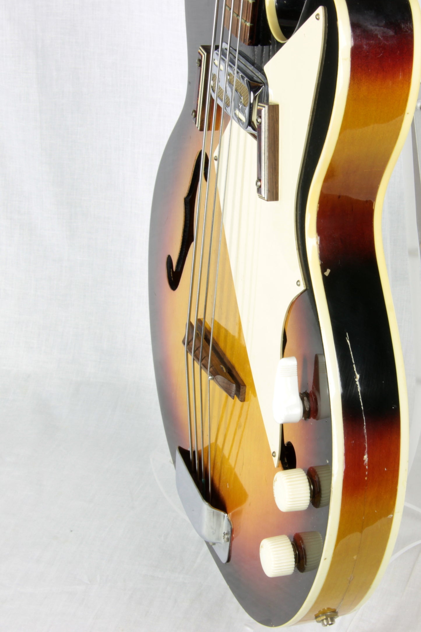 1971 Harmony H22/1 Double Cutaway Electric Bass Sunburst! H-22 1960's 1970's Vintage