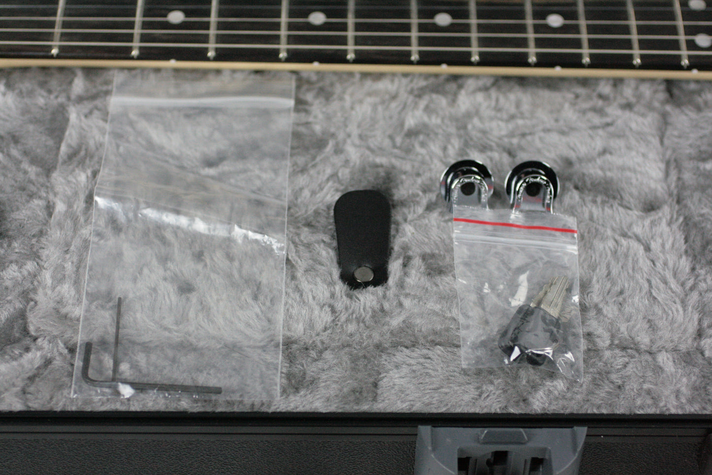 2018 Fender American Elite Stratocaster HSS EBONY Shawbucker Satin Ice Blue Metallic USA Strat