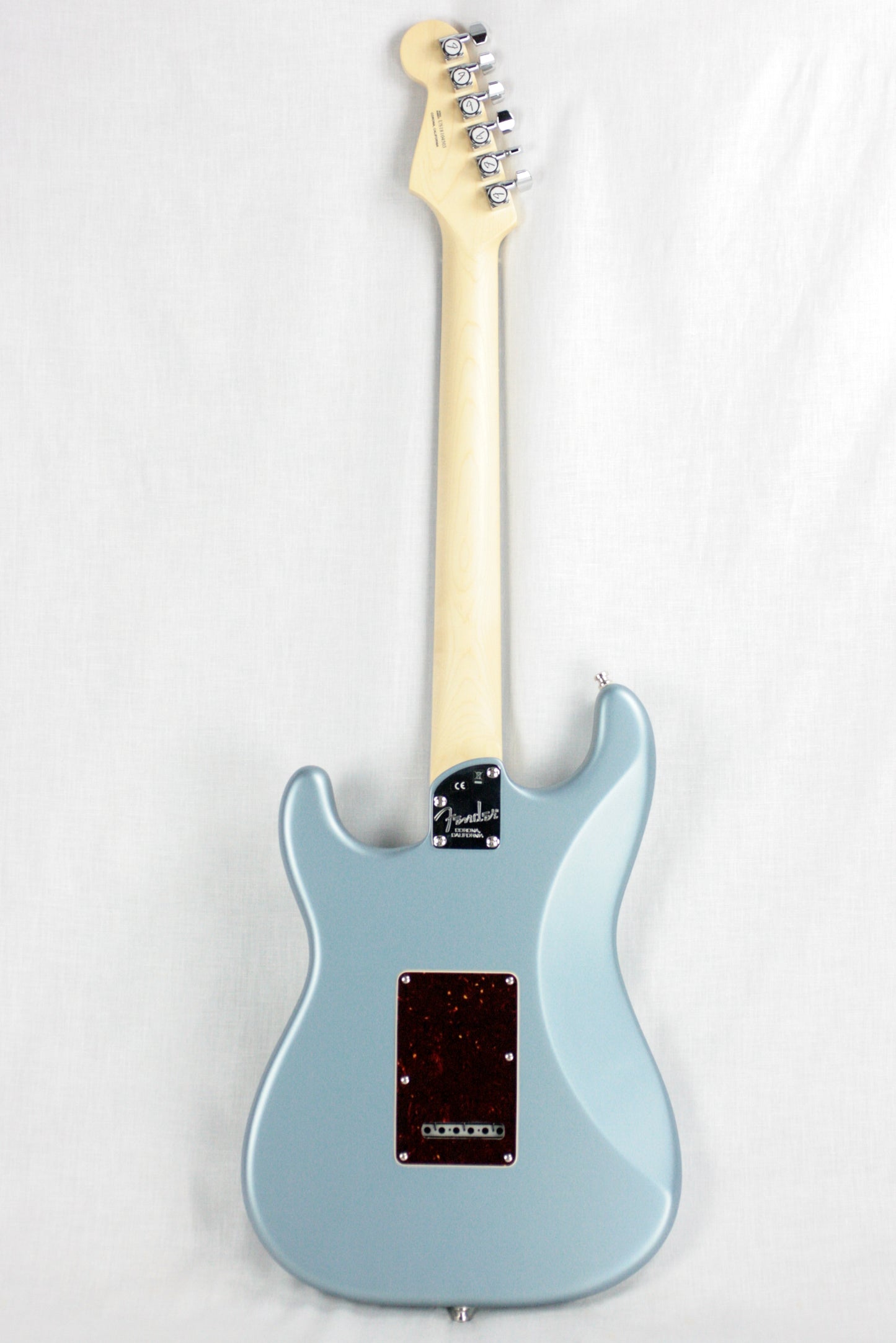 2018 Fender American Elite Stratocaster HSS EBONY Shawbucker Satin Ice Blue Metallic USA Strat