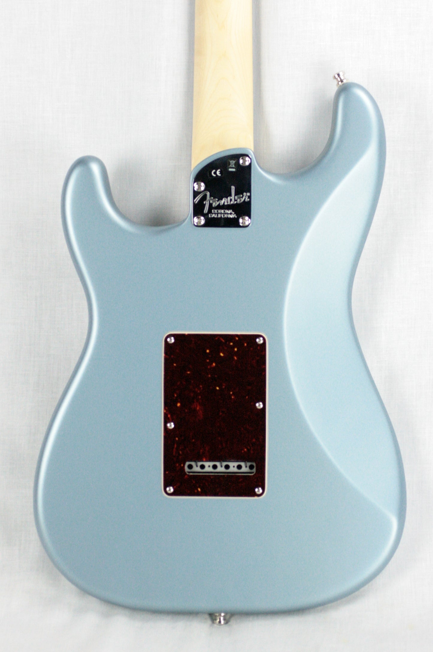 2018 Fender American Elite Stratocaster HSS EBONY Shawbucker Satin Ice Blue Metallic USA Strat