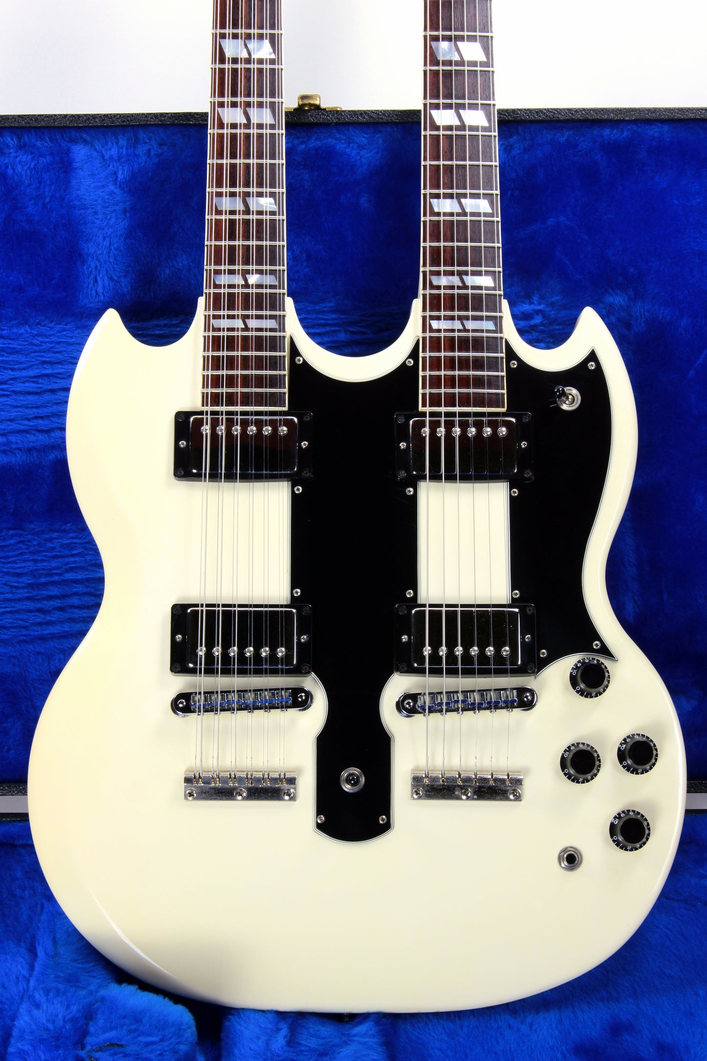 1987 Gibson EDS-1275 Doubleneck SG Alpine White 6/12 - Don Felder Alex Lifeson Vibes