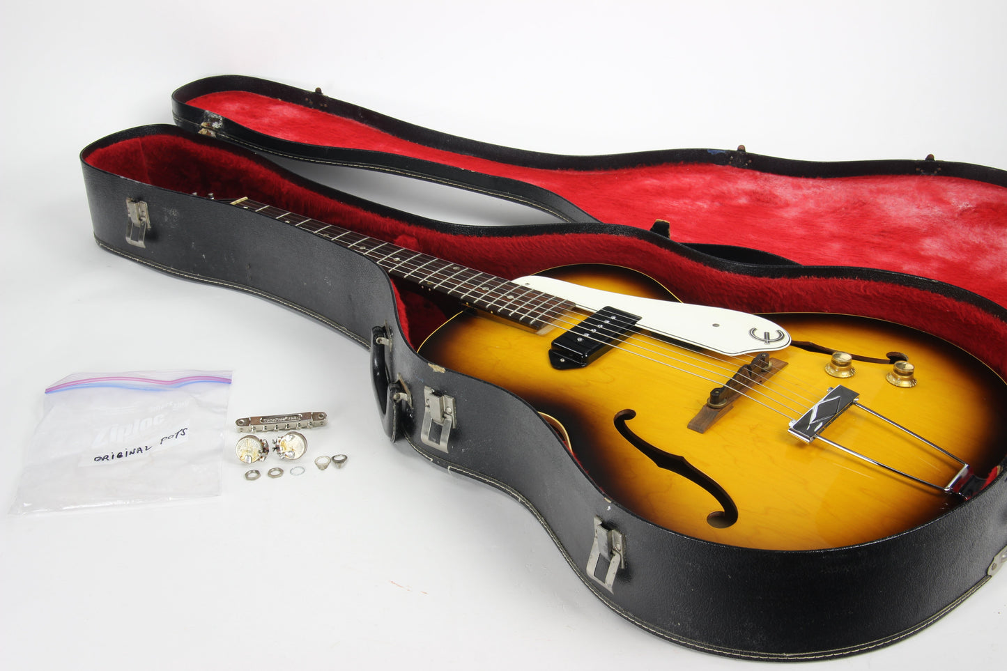 1966 Epiphone Century E422T Sunburst P90 Pickup! James Bay vintage gibson es-125t