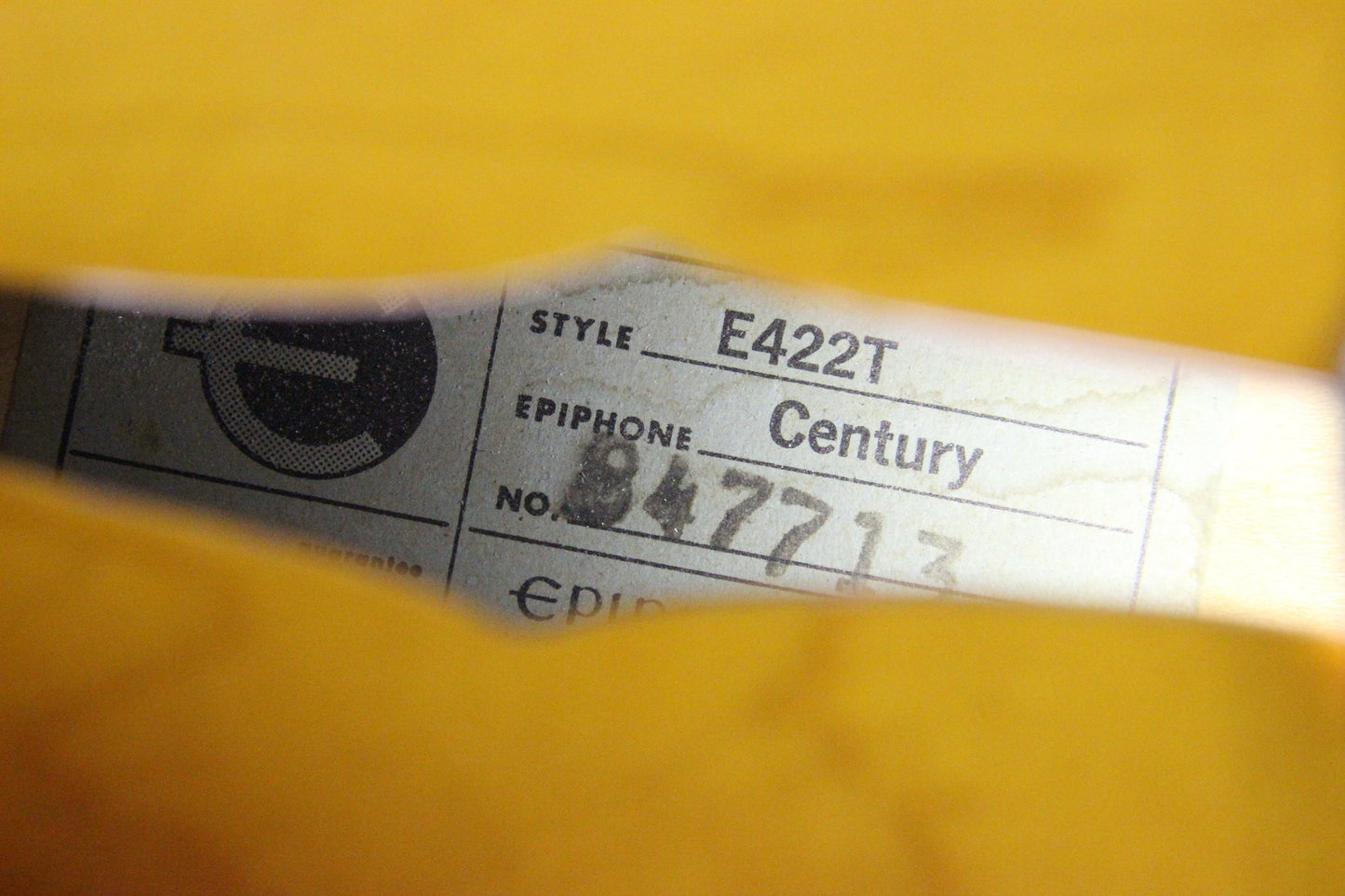 1966 Epiphone Century E422T Sunburst P90 Pickup! James Bay vintage gibson es-125t