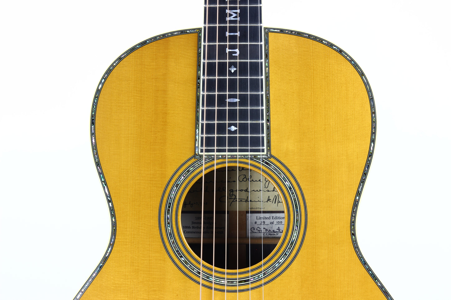 1997 Martin 000-45 Jimmie Rodgers THANKS Brazilian Rosewood - Blue Yodel Model, Adirondack Spruce d45